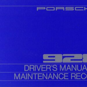 79 porsche 928 owners drivers manual wkd468320
