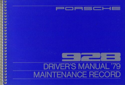 79 porsche 928 owners drivers manual wkd468320