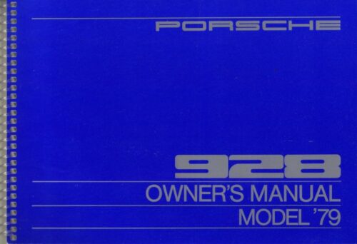 79 porsche 928 owners manual wkd468321