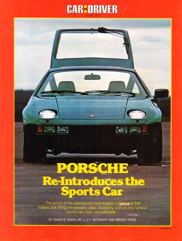 porsche 928 car and driver june 1977 cover