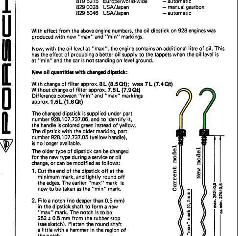 porsche 928 oil capacity tech info 1979