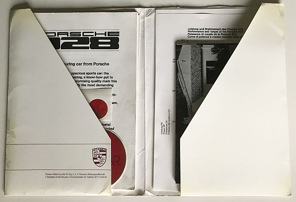 porsche 928 press kit 1977
