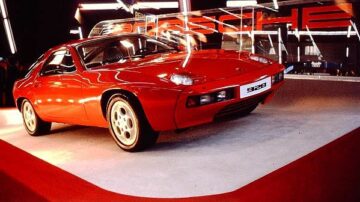 1977 porsche 928 red geneva auto salon show car