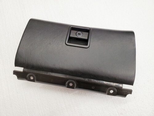 porsche 928 glove box compartment door locking latch handle black leather