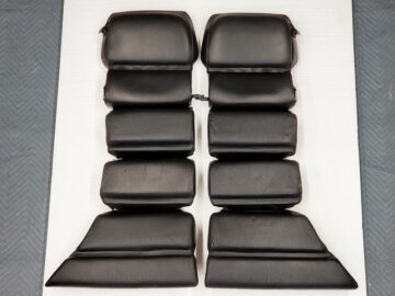 78 79 porsche 928 rear seat folding backrest lower cushion pad black leather