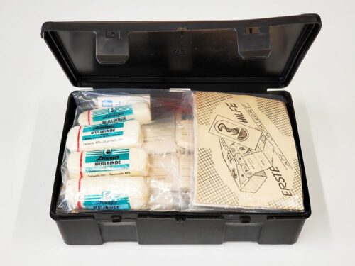 porsche 928 auto first aid kit box verbandkasten din 13164 black