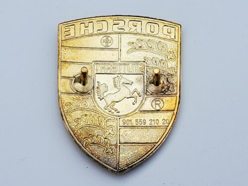 porsche red bar crest hood badge emblem REU reuter NOS 90155921020
