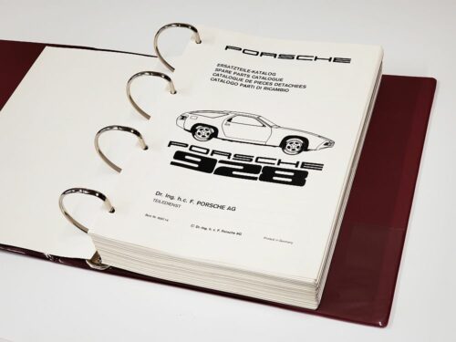 Porsche 928 spare parts catalogue katalog 1980 PET
