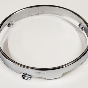 Porsche 901 911 912 928 930 retaining trim ring 7 sealed beam headlight chrome stainless steel hella 9016311020
