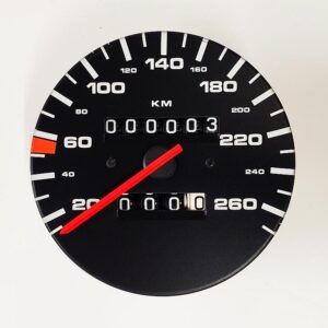 porsche 928 260kph metric kilometer speedometer odometer gauge instrument panel 928641967
