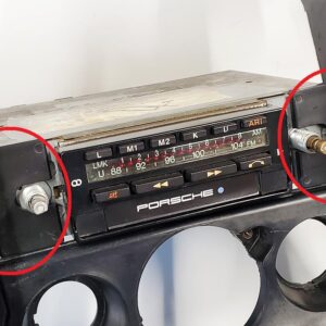 78 79 80 81 82 porsche 928 cr cassette blaupunkt radio plastic adapter bracket retrofit repair install din cut center console