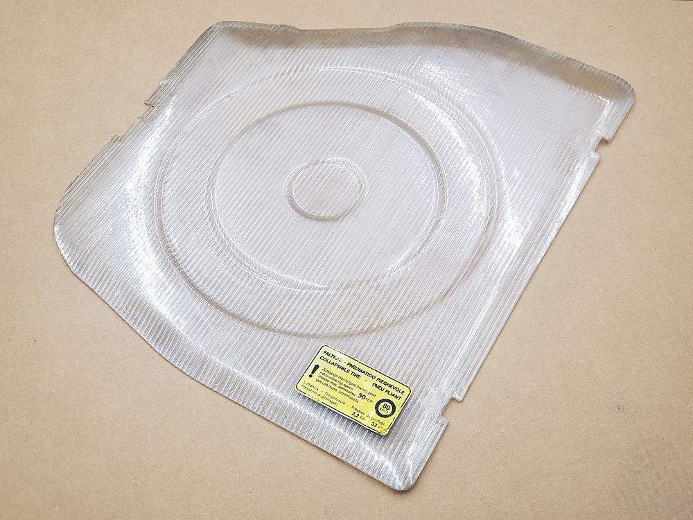 80 81 82 porsche corrugated clear plastic spare tire cover 92855604502 03