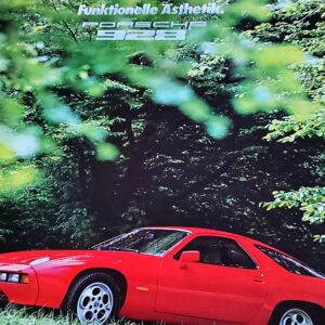 1978 porsche 928 poster functional aesthetics funktionelle asthetik artwork enwurf erich strenger werbeagentur germany
