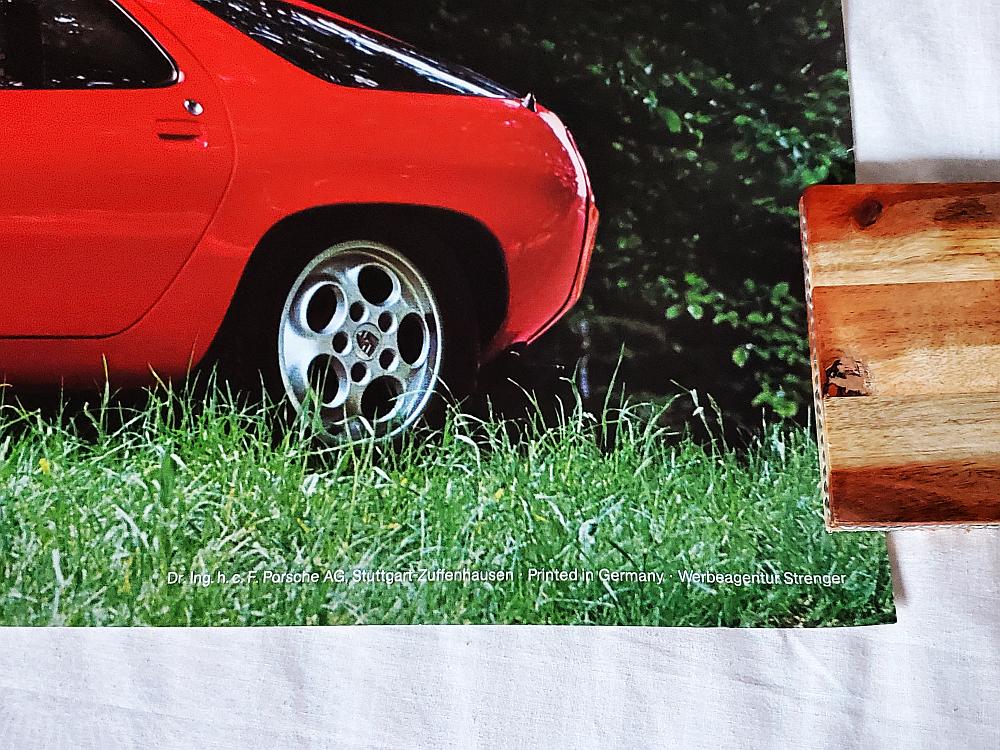 1978 porsche 928 poster functional aesthetics funktionelle asthetik artwork enwurf erich strenger werbeagentur germany