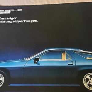 1977 porsche 928 poster purebred high performance sports car